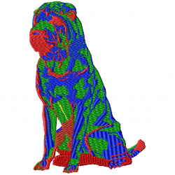 Dogs Embroidery Design 7 Dogs Embroidery Design 7